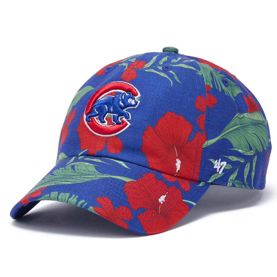 乐天商城 - MLB カブス キャップ ボタニカル Botanical Clean Up Cap 47Brand ロイヤル レッド