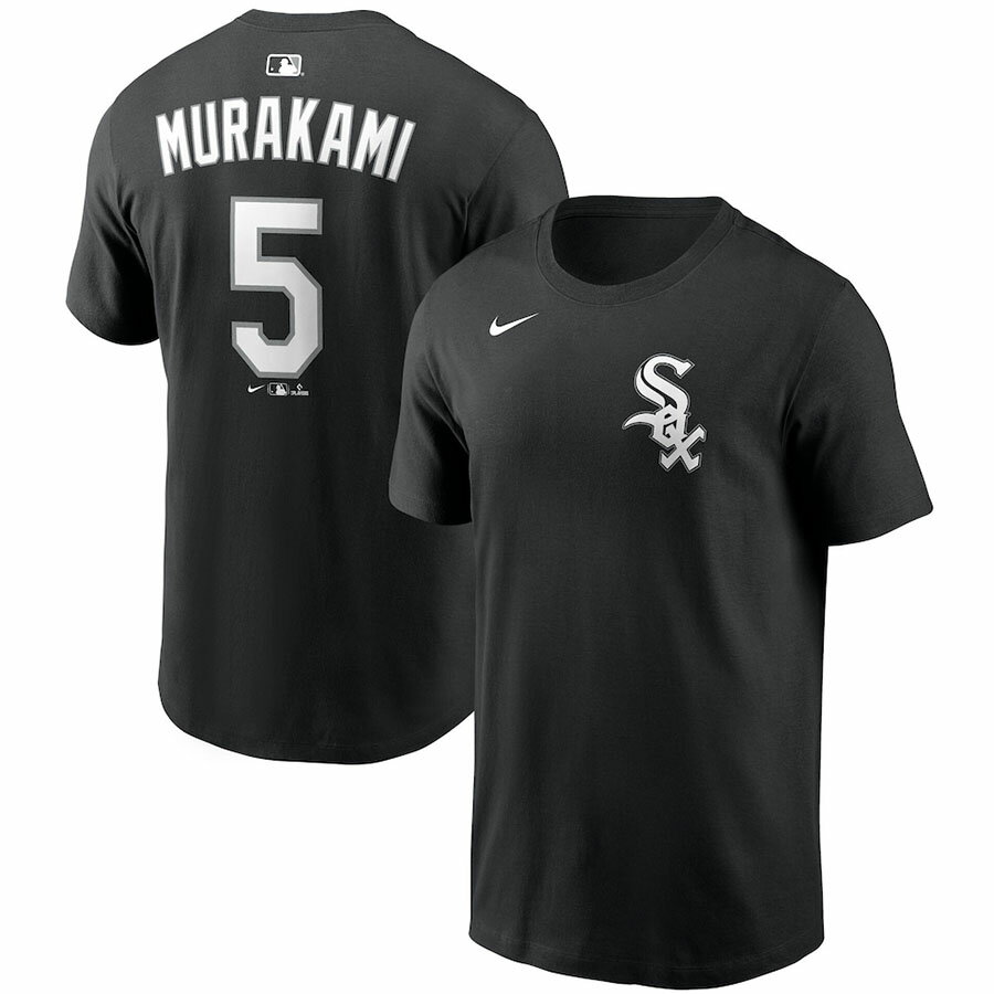 MLB 村上宗隆 ホワイトソックス Tシャツ 【国内モデル】2026 ネーム＆ナンバー Nam...