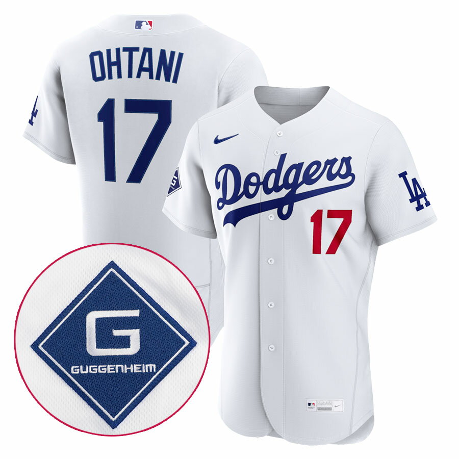 Rakuten - MLB 大谷翔平 ドジャース オーセンティックユニフォーム スポンサーパッチ エリート Authentic Jersey ナイキ/Nike ホーム