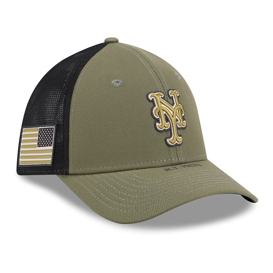 Rakuten - MLB メッツ キャップ 【海外モデル】アームドフォーシズデー2026 39THIRTY Flex M-Crown トラッカーメッシュ ニューエラ/New Era オリーブ