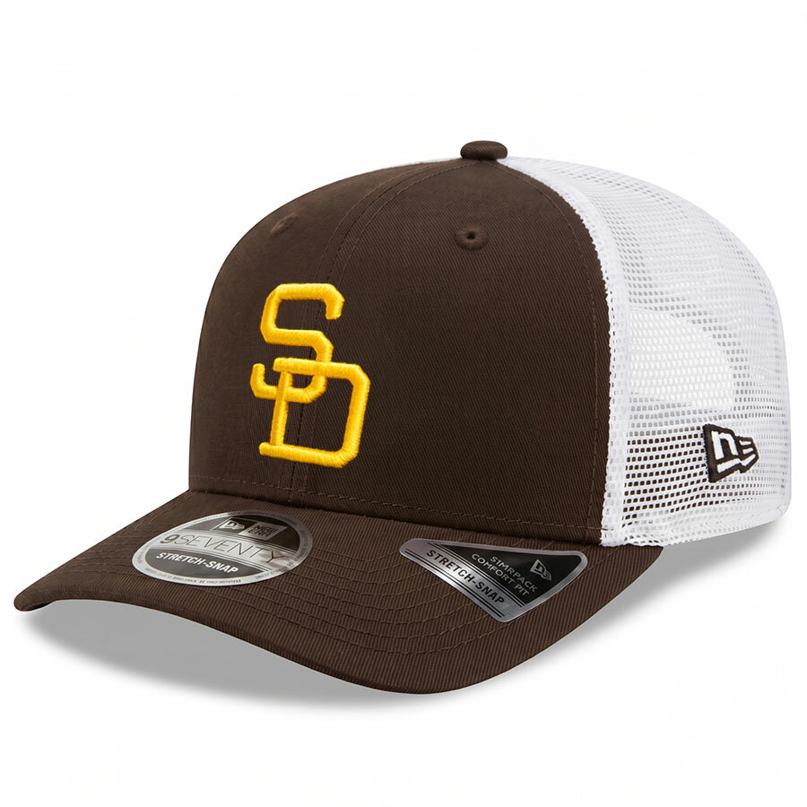 樂天商城 - MLB パドレス キャップ 【海外モデル】Old Logo トラッカーメッシュ 9Seventy ニューエラ/New Era ブラウン