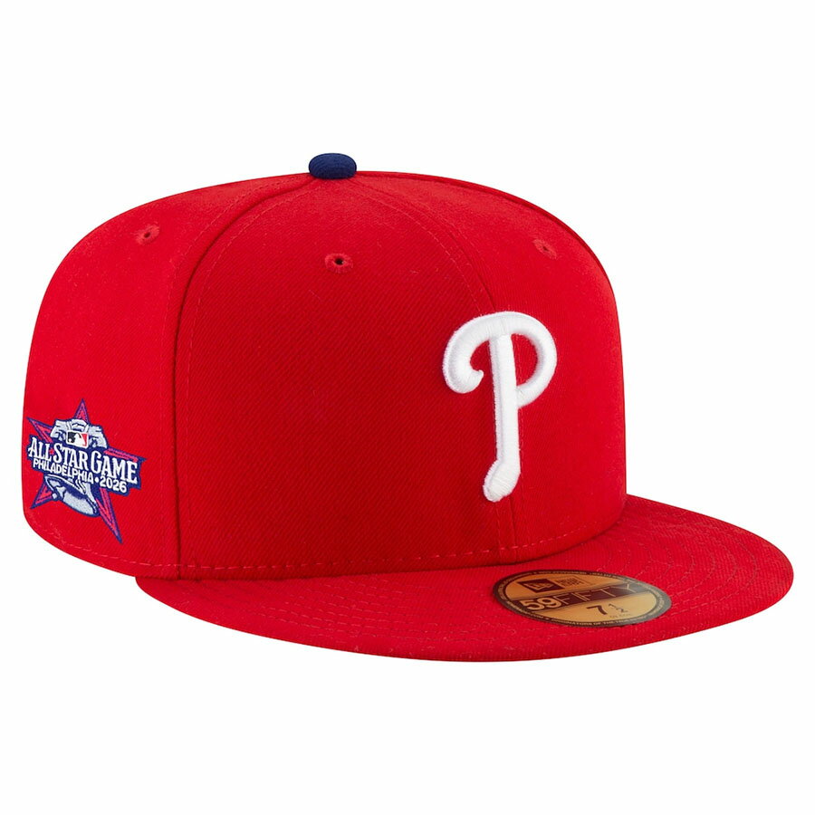 樂天商城 - MLB フィリーズ キャップ 【海外モデル】2026オールスターゲーム 59FIFTY Fitted Hat ニューエラ/New Era Home(Red)