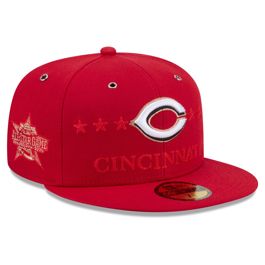 乐天商城 - MLB シンシナティ・レッズ キャップ 【海外モデル】オールスターゲーム2026 59FIFTY Fitted Hat ニューエラ/New Era レッド