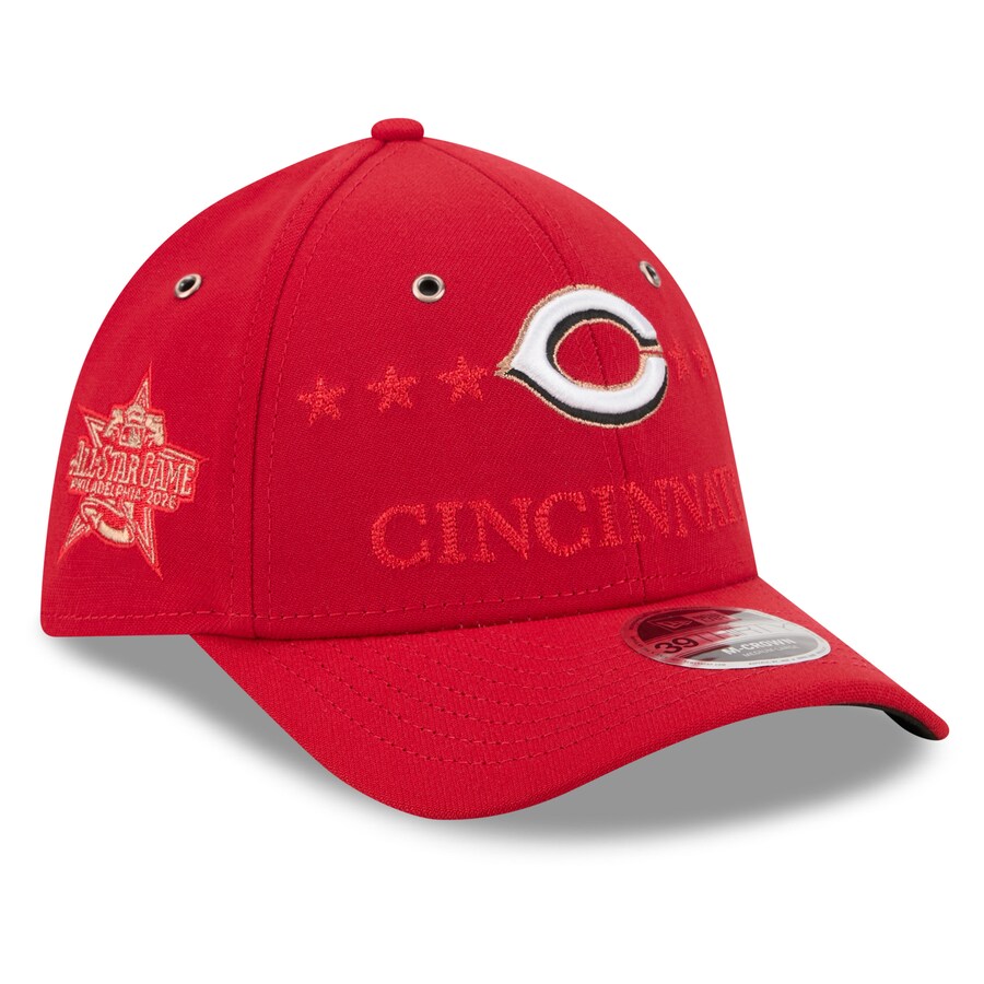乐天商城 - MLB シンシナティ・レッズ キャップ 【海外モデル】オールスターゲーム2026 39THIRTY M-Crown Flex Hat ニューエラ/New Era レッド