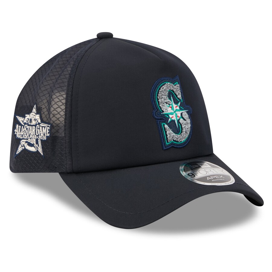 乐天商城 - MLB マリナーズ キャップ 【海外モデル】オールスターゲーム2026 ワークアウト 9FORTY Apex Adjustable Hat ニューエラ/New Era ネイビー