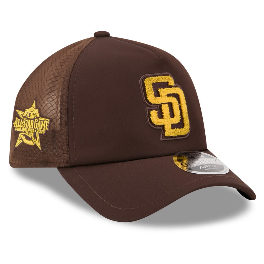 乐天商城 - MLB パドレス キャップ 【海外モデル】オールスターゲーム2026 ワークアウト 9FORTY Apex Adjustable Hat ニューエラ/New Era ブラウン