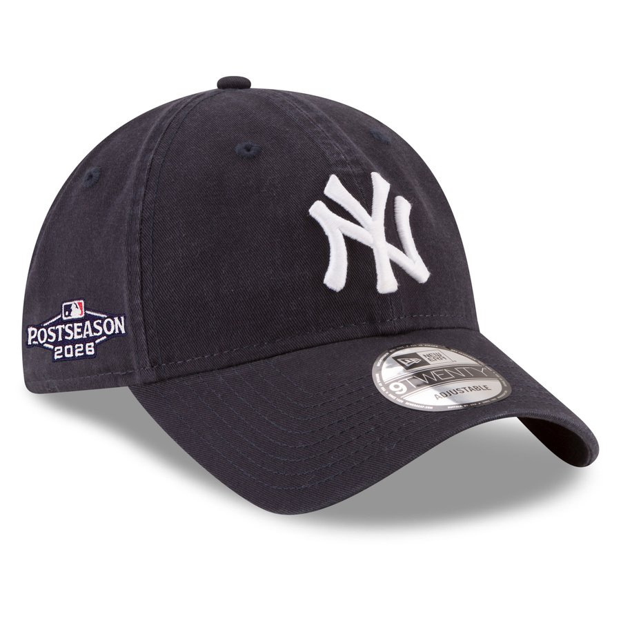MLB ヤンキース キャップ 【海外モデル】MLBポストシーズン2026 Side Patch 9TWENTY Adjustable Hat ニューエラ/New Era ネイビー