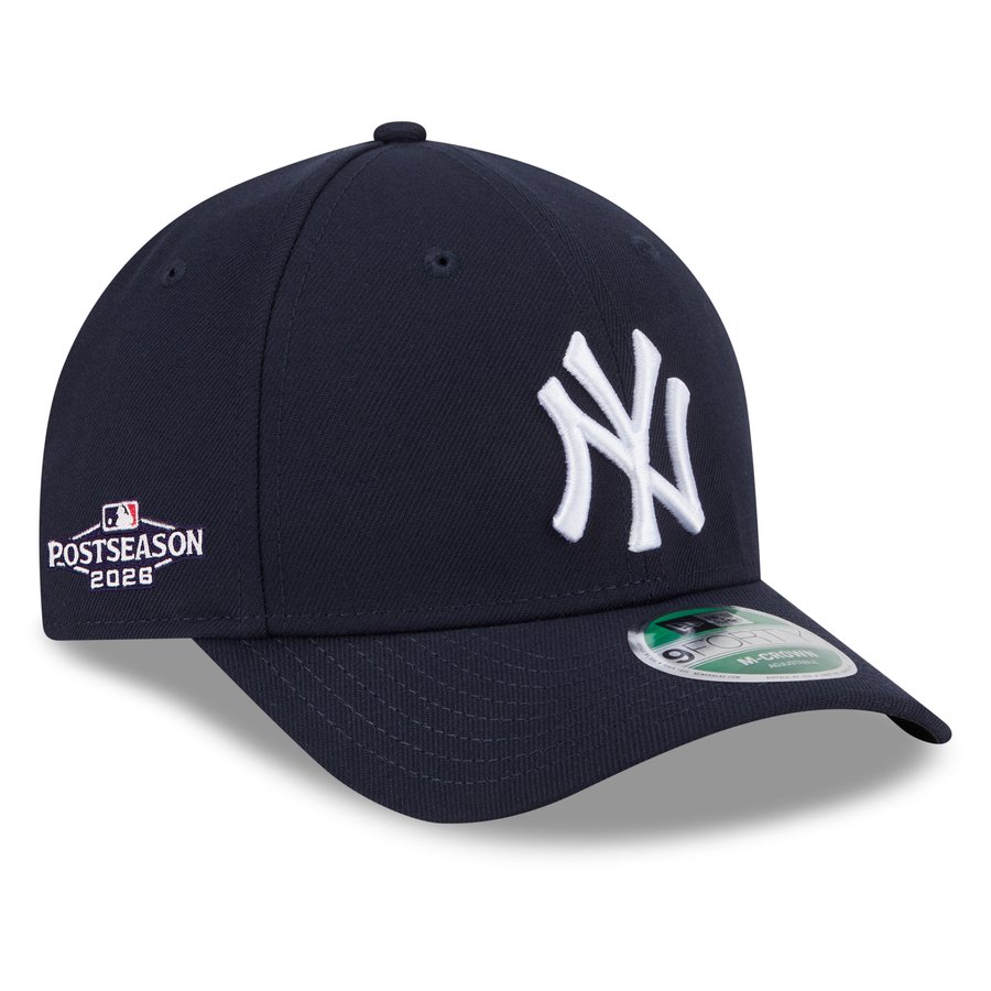 MLB ヤンキース キャップ 【海外モデル】MLBポストシーズン2026 Side Patch 9FORTY Adjustable Hat ニューエラ/New Era ネイビー