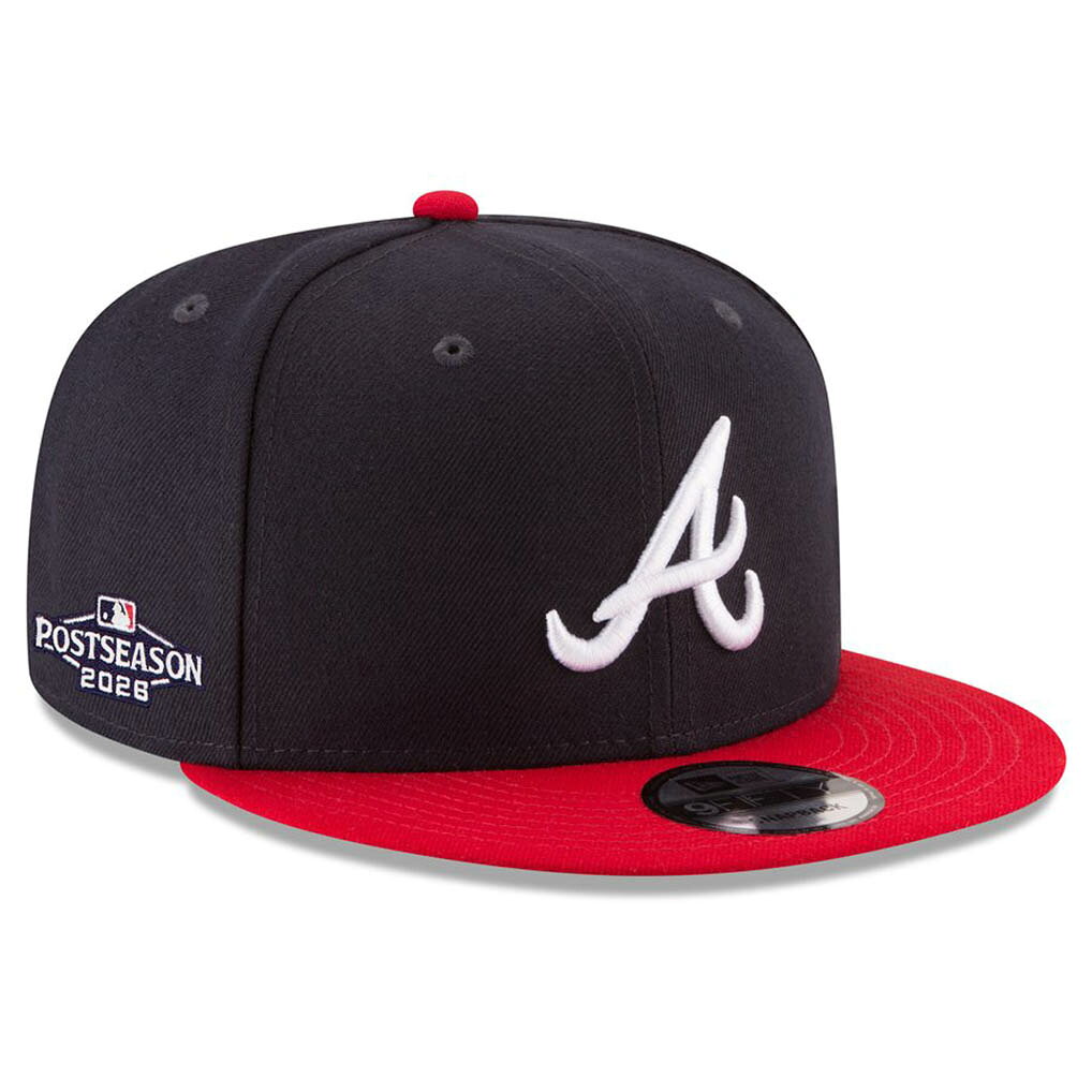 MLB ブレーブス キャップ MLBポストシーズン2026 Side Patch 9FIFTY Snapback Hat ニューエラ/New Era ネイビー