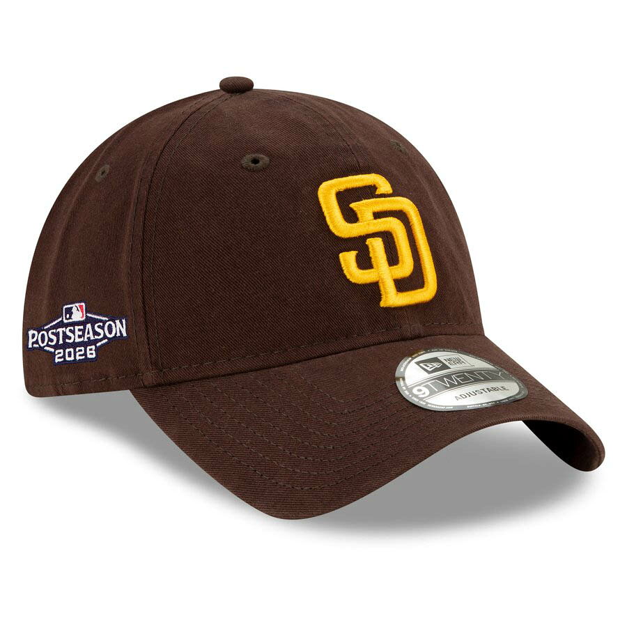 MLB パドレス キャップ MLBポストシーズン2026 Side Patch 9TWENTY Adjustable Hat ニューエラ/New Era ブラウン