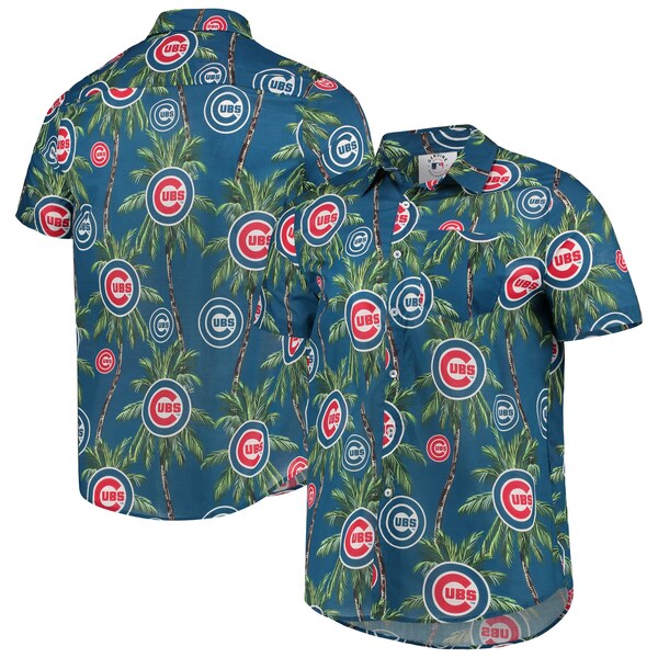 【取寄】カブス MLB ボタンシャツ FOCO ロイヤル メンズ 半袖 Palm Tree Button Up Shirt - 
MLBのハワイアンシャツが登場！取寄予約受付中！
