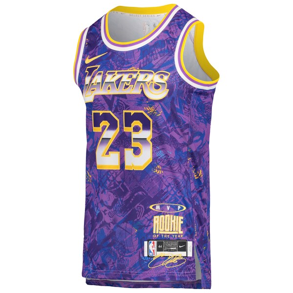 レブロン・ジェームズ ユニフォーム NBA レイカーズ ナイキ Nike パープル メンズ Select Series MVP Swingman Player Jersey