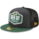 NFL ドラフト 2021 キャップ パッカーズ ニューエラ New Era グラファイト グリーン 59FIFTY Fitted Hat