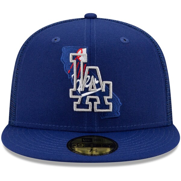 【取寄】ドジャース MLB キャップ ニューエラ New Era ロイヤル State Fill Meshback 59FIFTY Fitted Hat