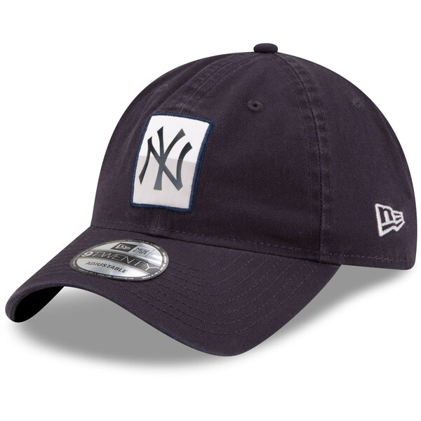 【取寄】ヤンキース MLB キャップ ニューエラ New Era ネイビー Split Logo 9TWENTY Adjustable Hat