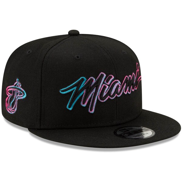 【取寄】マイアミ・ヒート NBA キャップ ニューエラ New Era ブラック City Edition 2.0 9FIFTY Snapback Hat