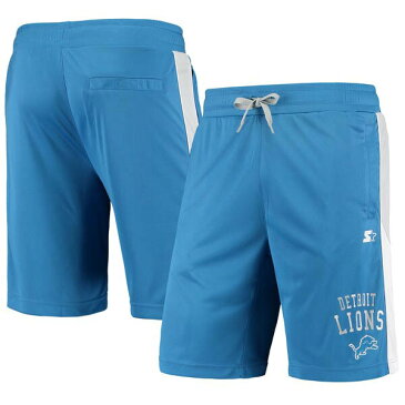 NFL ショートパンツ ショーツ ライオンズ スターター Starter ブルー グレー メンズ Fan Favorite Shorts