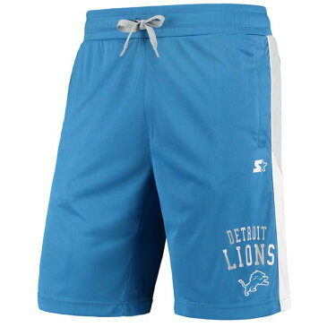 NFL ショートパンツ ショーツ ライオンズ スターター Starter ブルー グレー メンズ Fan Favorite Shorts