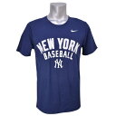 MLB ヤンキース Tシャツ ネイビー ナイキ ショートスリーブ アウェイ プラクティス Tシャツ【OCSL】