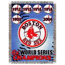 MLB レッドソックス ブランケット ノースウェスト/Northwest Commemorative WS Champs Tapestry Throw 48 x 60【1910価格変更】