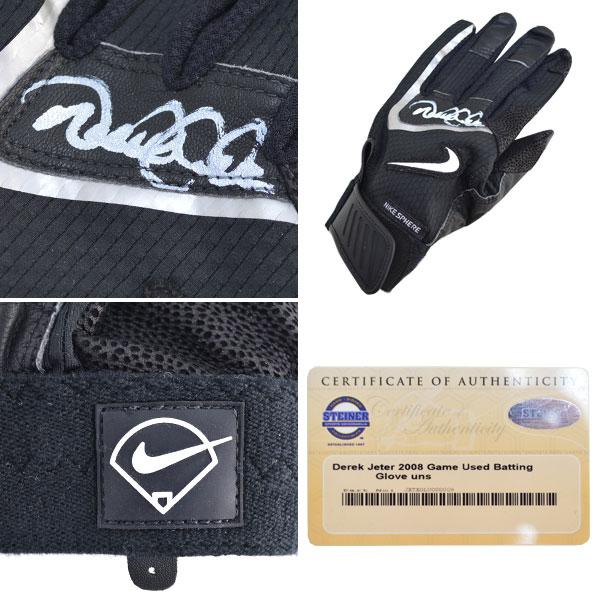 【ピックアップ】MLB ヤンキース デレク・ジーター 直筆サイン入り実使用バッティンググローブ ホーム 2005 Game Used Batting Glove With Sign