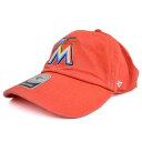 MLB マーリンズ キャップ 帽子 オレンジ 47ブランド Cleanup Adjustable キャップ【0702価格変更)】