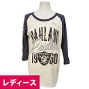 NFL レイダース Tシャツ シュガー/ブラック ジャンクフード/Junkfood Womans ALL-AMERICAN RAGLAN【OCSL】