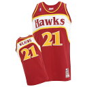 NBA ホークス ドミニク・ウィルキンス ユニフォーム 1986-1987/ロード ミッチェル&ネス Throwback Authentic ユニフォーム【OC...