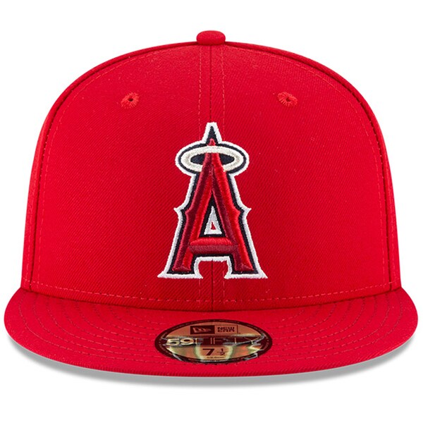 エンゼルス MLB キャップ ニューエラ New Era レッド 60周年記念 選手着用モデル 59FIFTY Fitted Hat
