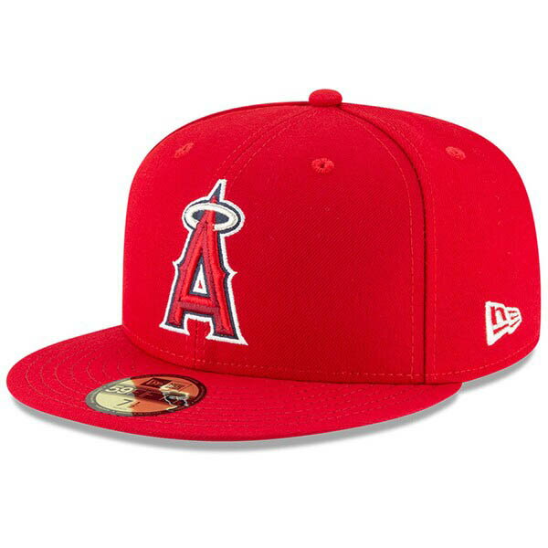 エンゼルス MLB キャップ ニューエラ New Era レッド 60周年記念 選手着用モデル 59FIFTY Fitted Hat