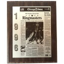 VJSEuY NBA ObY LO Newspaper Cover Bulls Championship Plaque 1996 Chicago Tribune