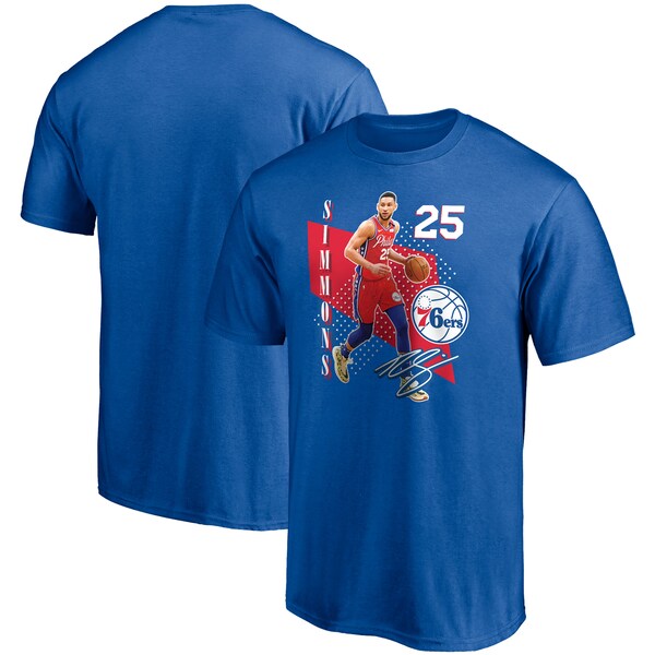 【取寄】ベン・シモンズ 76ers NBA Tシャツ メンズ 半袖 Pick & Roll T-Shirt ロイヤル