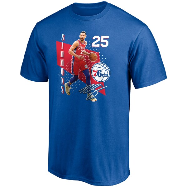 【取寄】ベン・シモンズ 76ers NBA Tシャツ メンズ 半袖 Pick & Roll T-Shirt ロイヤル