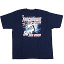 NFL Tシャツ トム・ブレイディ ペイトリオッツ リーボック Reebok ネイビー メンズ 半袖 2007 シーズン50タッチダウンパス新記録記念