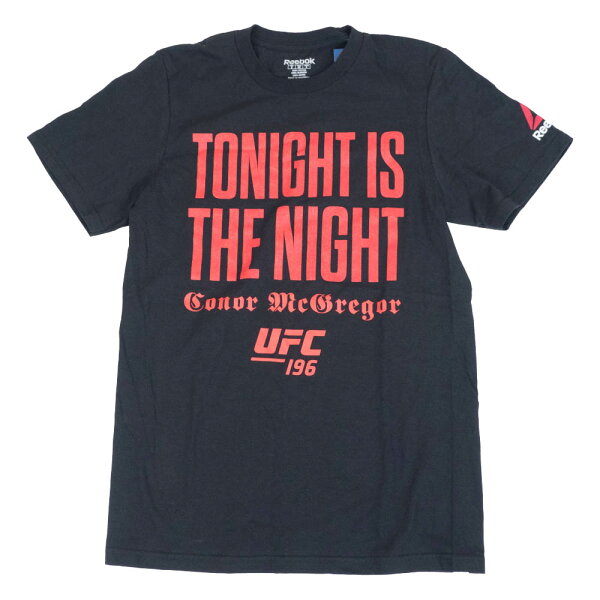 UFC Tシャツ コナー・マクレガー リーボック Reebok ブラック メンズ 半袖 196 Tonight is the Night Tee