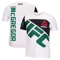 UFC Tシャツ コナー・マクレガー リーボック Reebok ホワイト グリーン メンズ 半袖 Fight Kit Official Walkout Jersey - 
世界中が熱狂する格闘技！UFC アパレルが新入荷！
