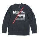 UFC Tシャツ リーボック Reebok ブラック メンズ 長袖 ロンT Fan Logo Long Sleeve T-Shirt