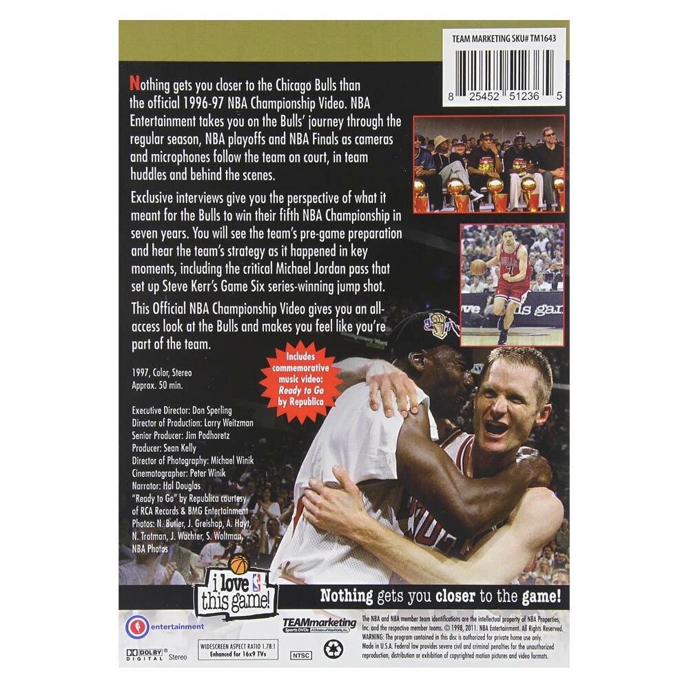 NBA ブルズ DVD NBA チャンピオンズ 1997 NBAビデオ/NBA Video レアアイテム 2