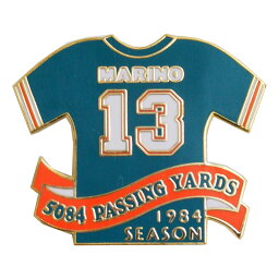 NFL ドルフィンズ ダン・マリーノ パッシングリーダー ピンバッジ Peter David