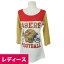 NFL 49ers グリッター 3/4 スリーブ レディース Tシャツ ホワイト【OCSL】