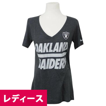 NFL レイダース チーム スクリプト レディース Tシャツ ナイキ/Nike ダークグレイ【OCSL】