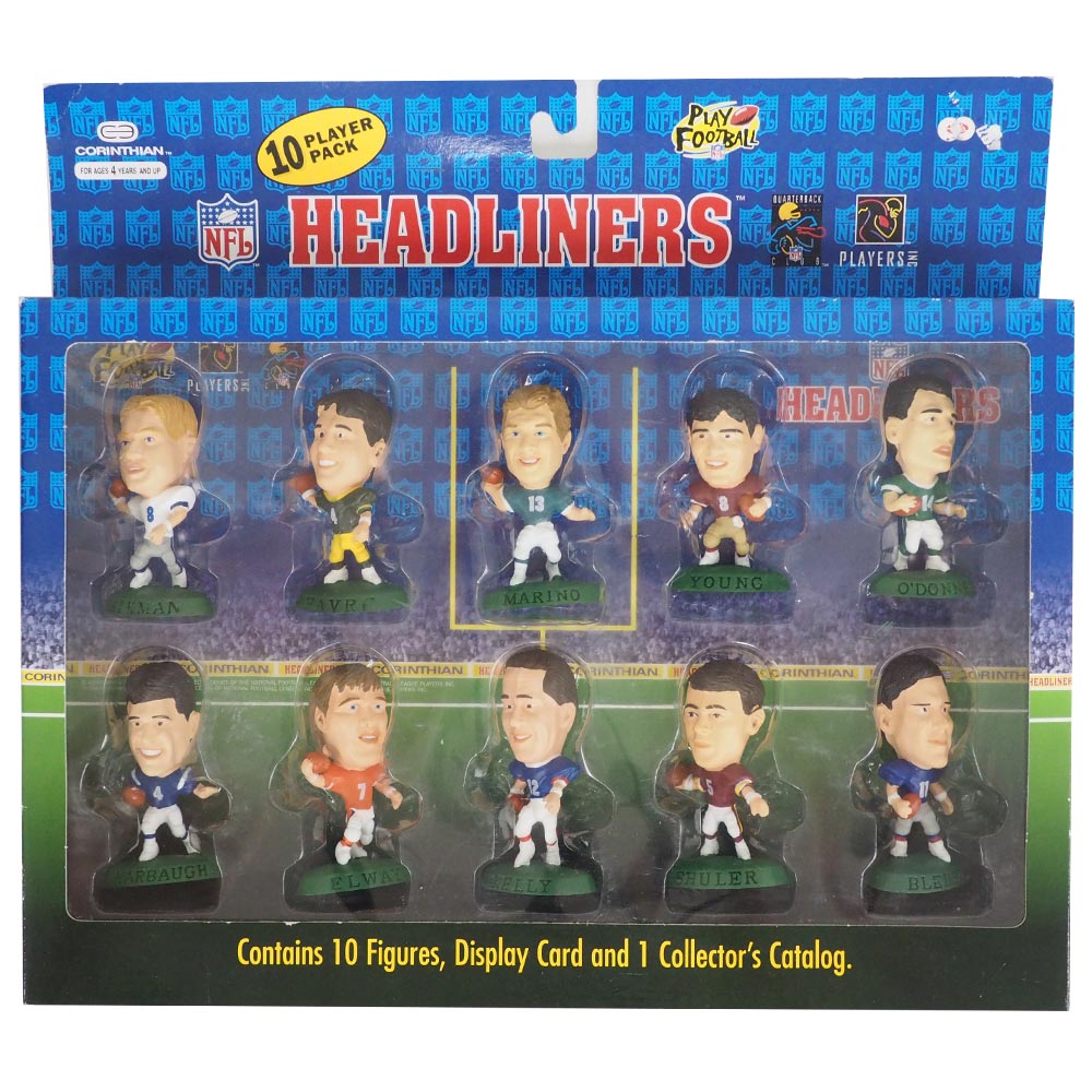 NFL ヘッドライナーズ 1996 エディション NIB フィギュア 10 プレイヤーパック コリンシアン/Corinthian レアアイテム