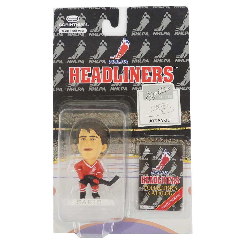 NHL ジョー・サキック ヘッドライナーズ フィギュア 1996 エディション コリンシアン/Corinthian レアアイテム