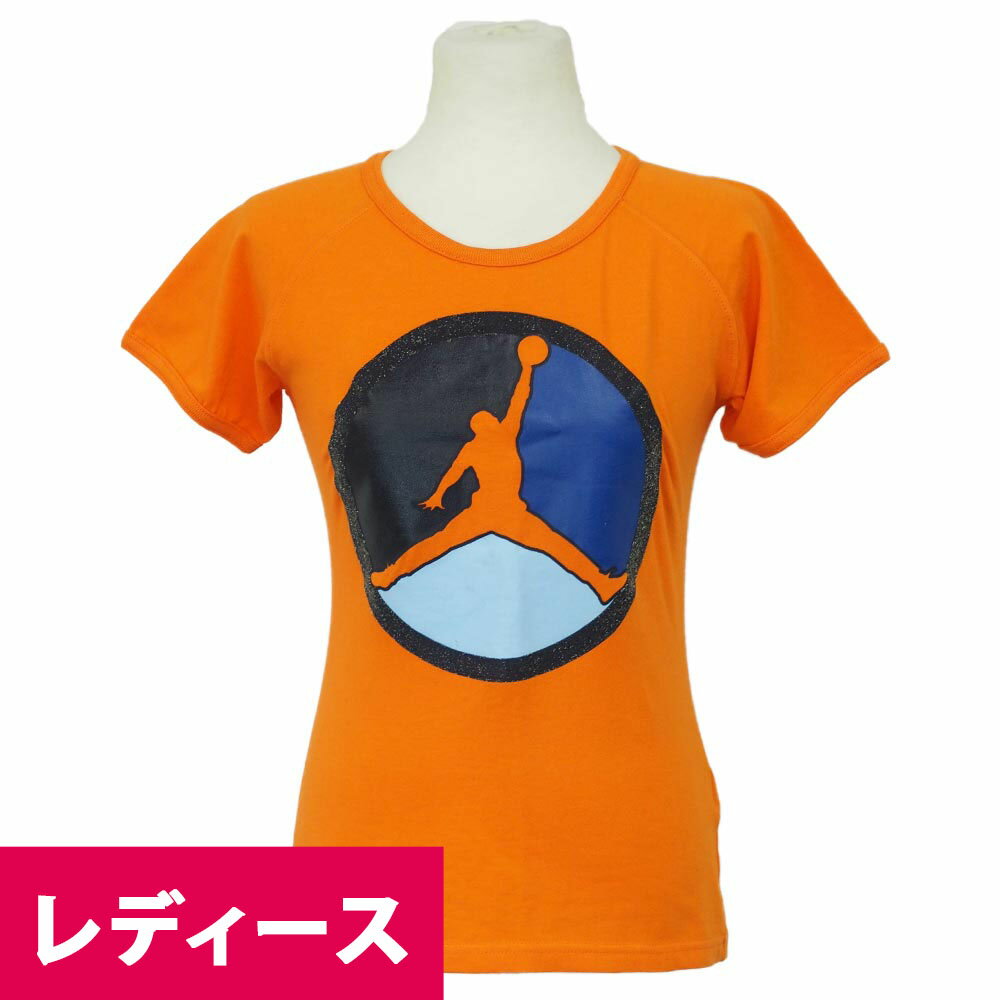 ジョーダン/JORDAN レディース サーキュラー ロゴ Tシャツ ハイパーオレンジ レアアイテム【 ...