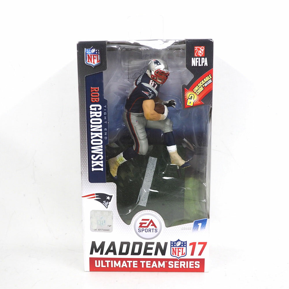 NFL ペイトリオッツ ロブ・グロンコウスキー フィギュア EA スポーツ NFL 17 アルティメット チーム シリーズ マクファーレン/McFarlane ホーム レアアイテム