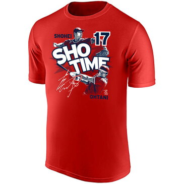 お取り寄せ MLB エンゼルス 大谷翔平 Tシャツ 半袖 SHO TIME ショータイム レッド