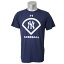 MLB ヤンキース Tシャツ 半袖 UA パフォーマンス アイコン アンダーアーマー/UNDER ARMOUR ネイビー【OCSL】