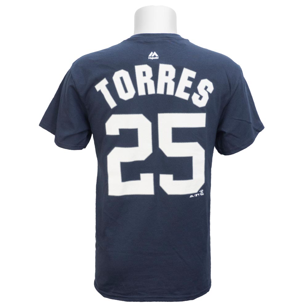 Rakuten - リニューアル記念メガセール MLB ヤンキース グレイバー・トーレス Tシャツ 半袖 プレイヤー マジェスティック/Majestic ネイビー