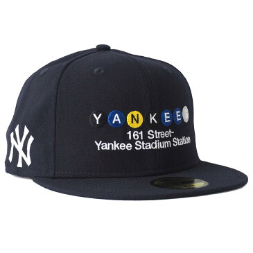 MLB ヤンキース キャップ/帽子 MTA コラボ 59FIFTY ニューエラ/New Era ネイビー