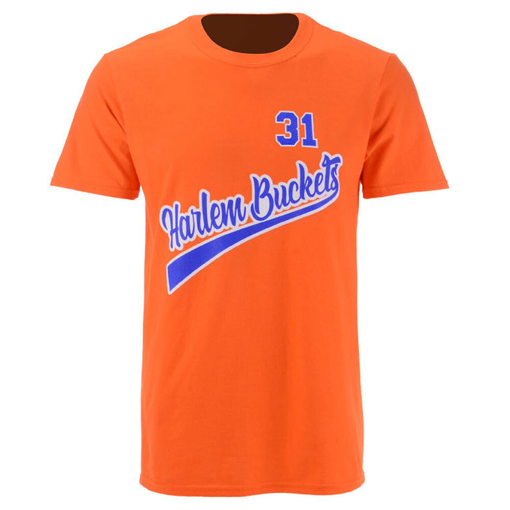 MLB.NBAグッズショップ SELECTIONのNBA ハーレムバケッツ ライツ Tシャツ アンクル ドリュー ネーム＆ナンバー レトロブランド オレンジ TSS【OCSL】｜アングル2